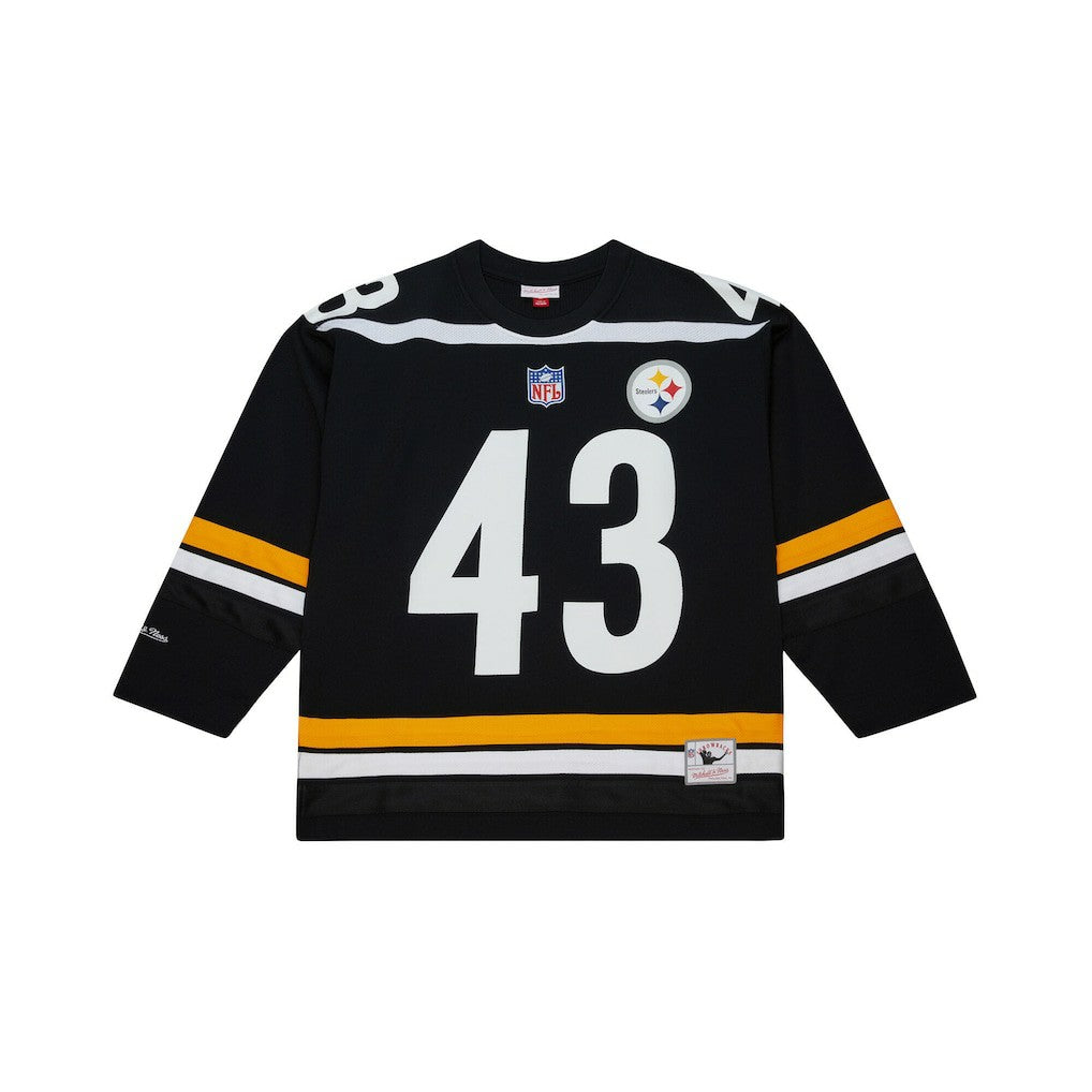 Troy Polamalu Pittsburgh Steelers Maxxed Out Fashion Hockey Jersey Black | Mitchell & Ness