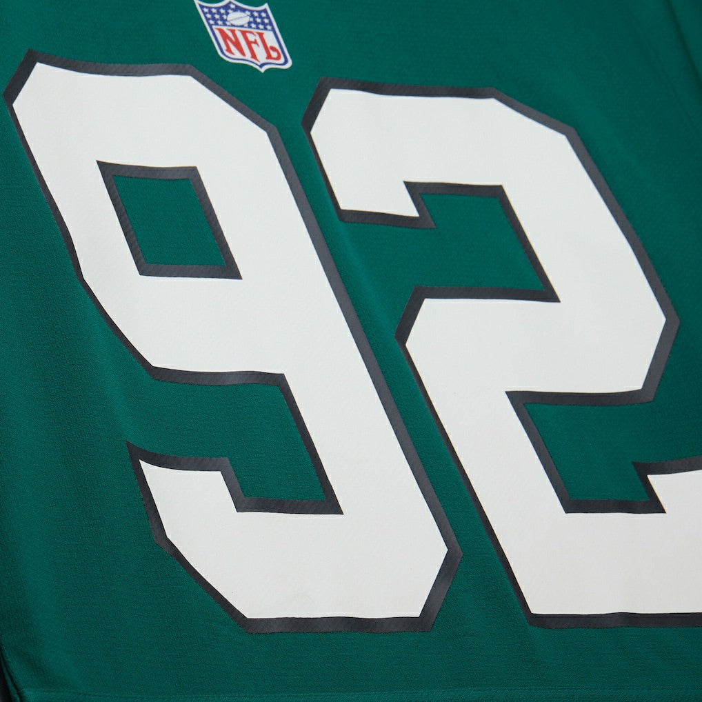 Reggie White Philadelphia Eagles Maxxed Out Fashion Hockey Jersey Kelly Green | Mitchell & Ness