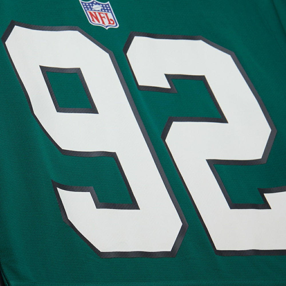 Reggie White Philadelphia Eagles Maxxed Out Fashion Hockey Jersey Kelly Green | Mitchell & Ness