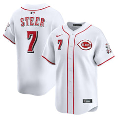 Spencer Steer Cincinnati Reds Nike Home Limited Player Jersey - MLB