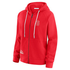 St. Louis Cardinals WEAR by Erin Andrews Women's Vintage Full-Zip Raglan Hoodie - MLB