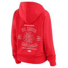 St. Louis Cardinals WEAR by Erin Andrews Women's Vintage Full-Zip Raglan Hoodie - MLB