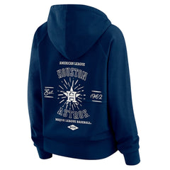 Houston Astros WEAR by Erin Andrews Women's Vintage Full-Zip Raglan Hoodie - MLB