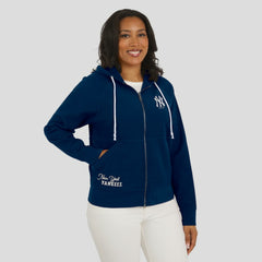 New York Yankees WEAR by Erin Andrews Women's Vintage Full-Zip Raglan Hoodie - MLB