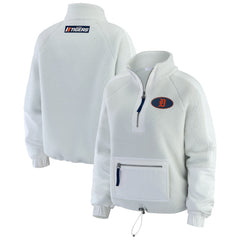Detroit Tigers WEAR by Erin Andrews Women's Polar Fleece Quarter-Zip Jacket - MLB