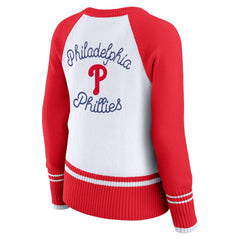 Philadelphia Phillies WEAR by Erin Andrews Women's Colorblock Raglan Sweater - MLB