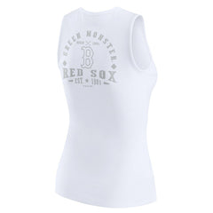 Boston Red Sox WEAR by Erin Andrews Women's Rib-Knit Henley Tank Top - MLB