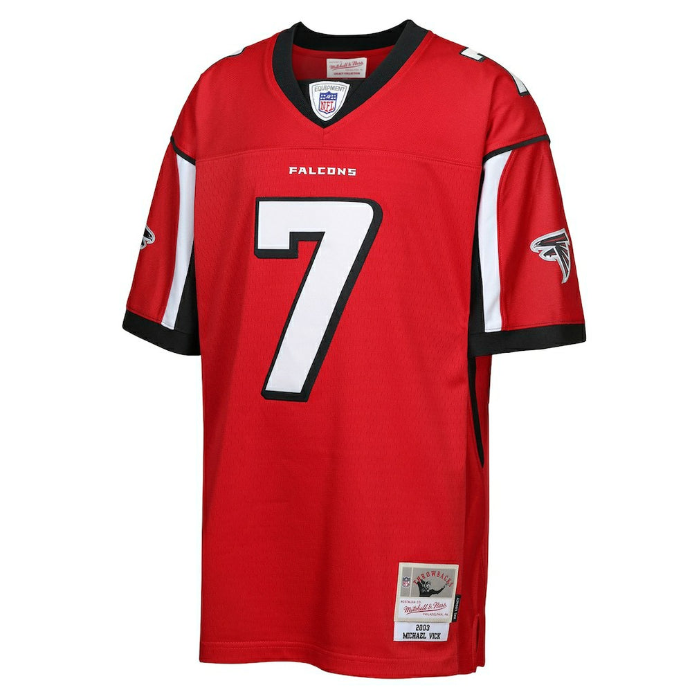 Michael Vick Atlanta Falcons Youth 2003 Legacy Retired Player Jersey Red | Mitchell & Ness