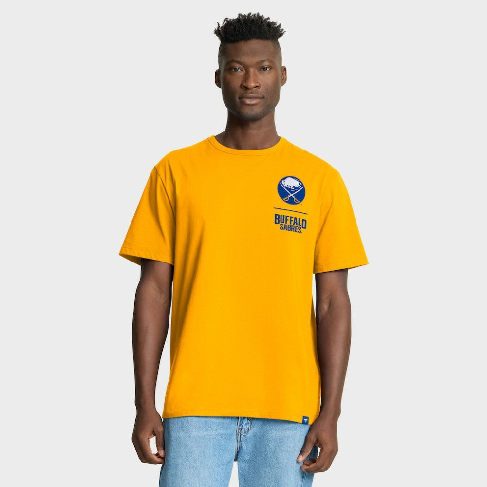 Buffalo Sabres Fanatics Crash The Net Legacy T-Shirt - Gold - NHL