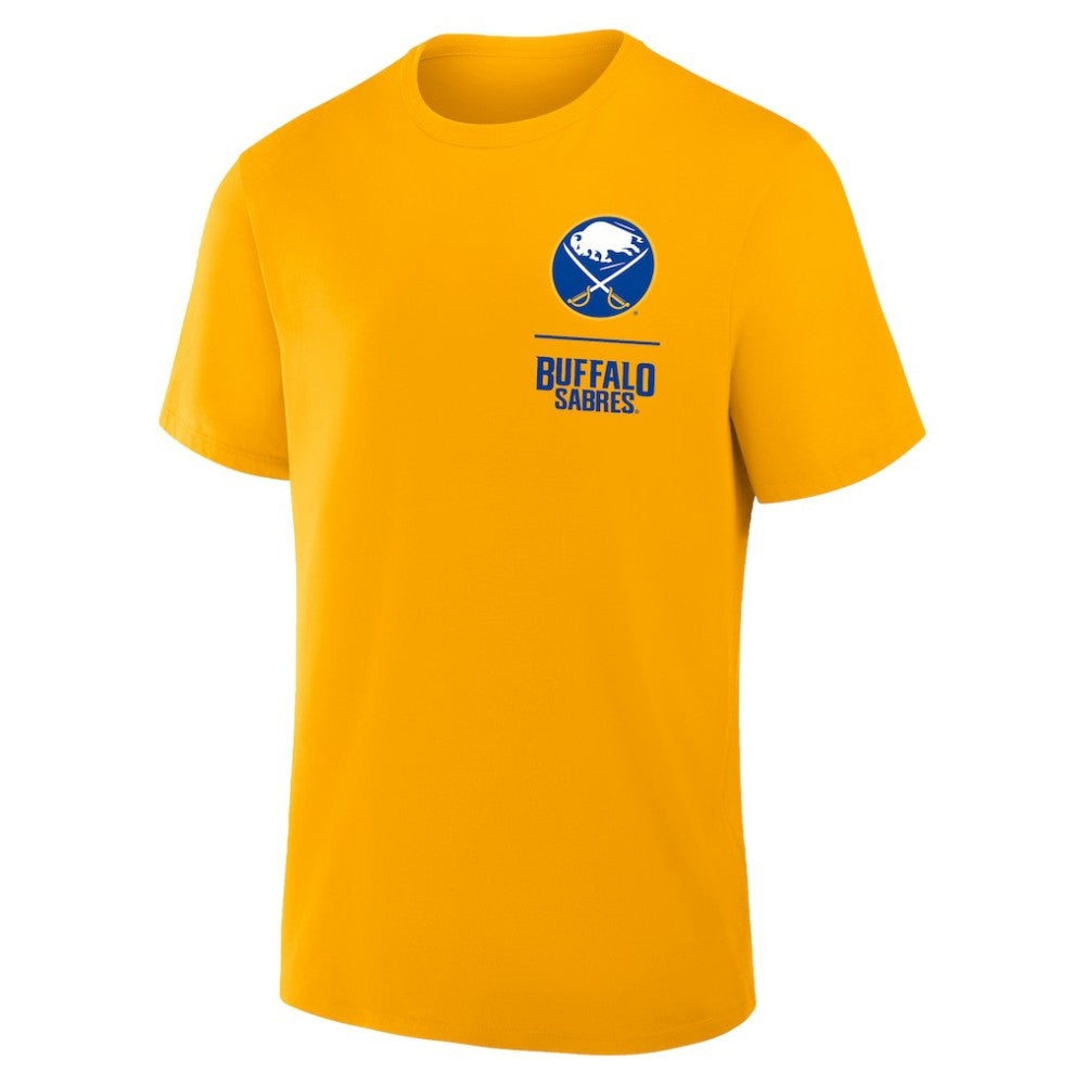 Buffalo Sabres Fanatics Crash The Net Legacy T-Shirt - Gold - NHL