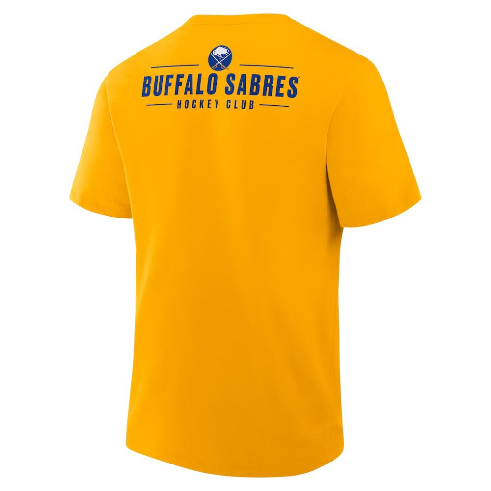 Buffalo Sabres Fanatics Crash The Net Legacy T-Shirt - Gold - NHL