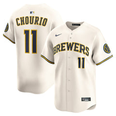 Jackson Chourio Milwaukee Brewers Nike Home Limited Jersey - MLB