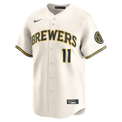 Jackson Chourio Milwaukee Brewers Nike Home Limited Jersey - MLB
