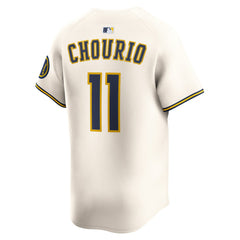 Jackson Chourio Milwaukee Brewers Nike Home Limited Jersey - MLB