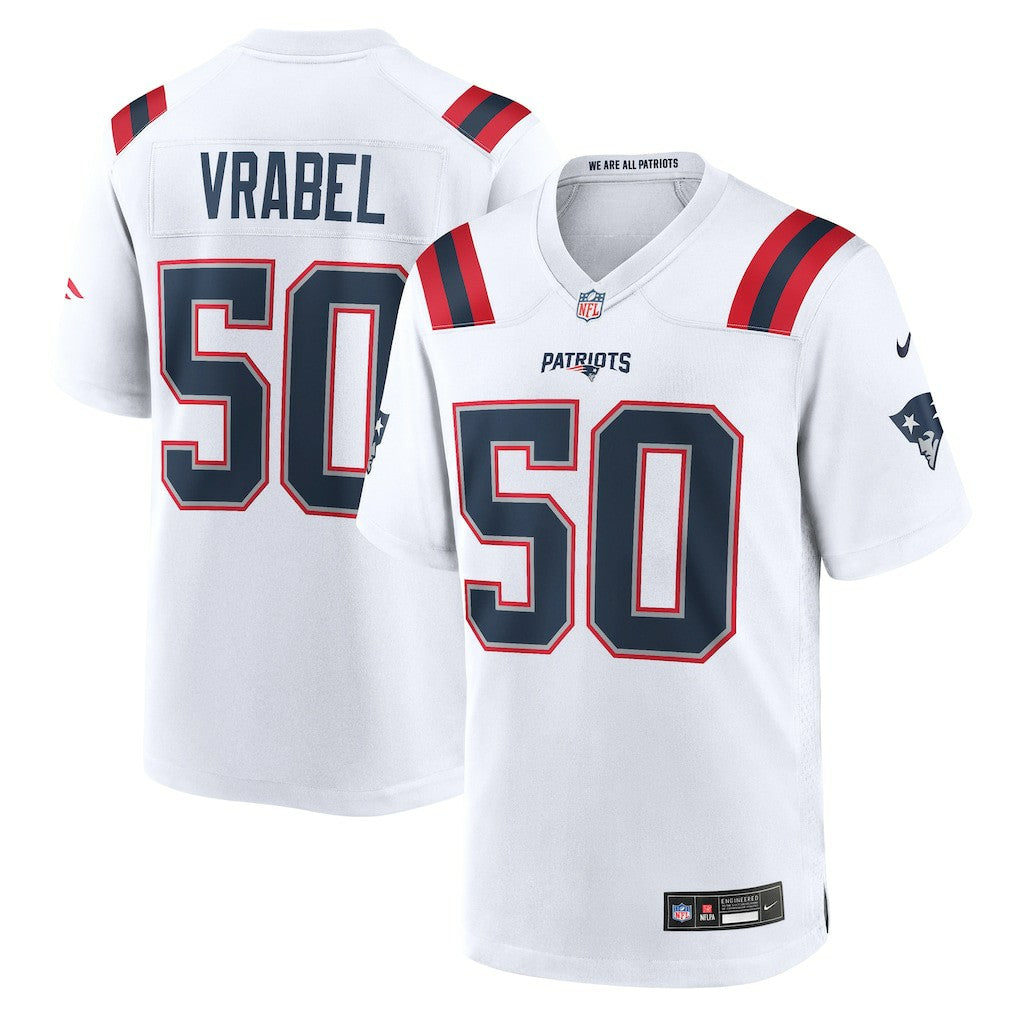 Mike Vrabel New England Patriots Retired Player Game Jersey White | Nike for Sale