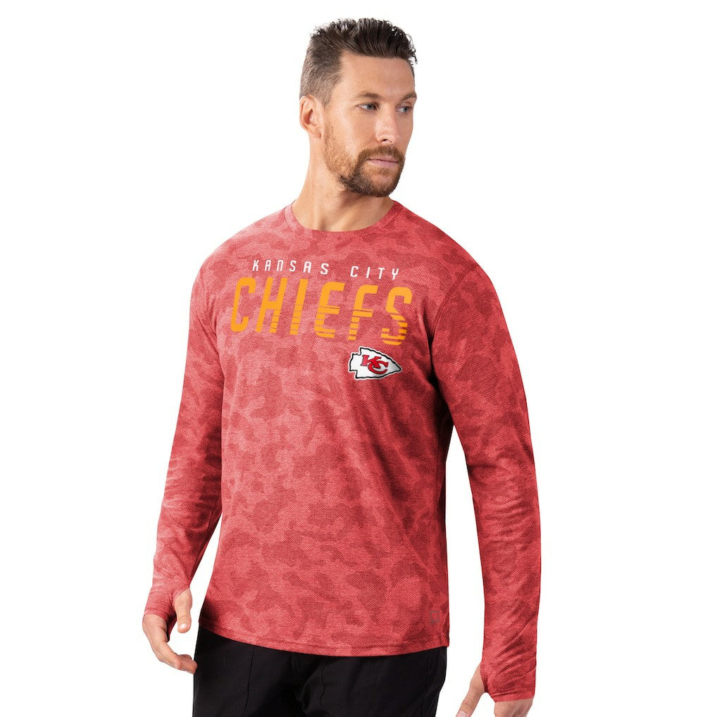 Kansas City Chiefs MSX by Michael Strahan Performance Camo Long Sleeve T-Shirt Red | NFL
