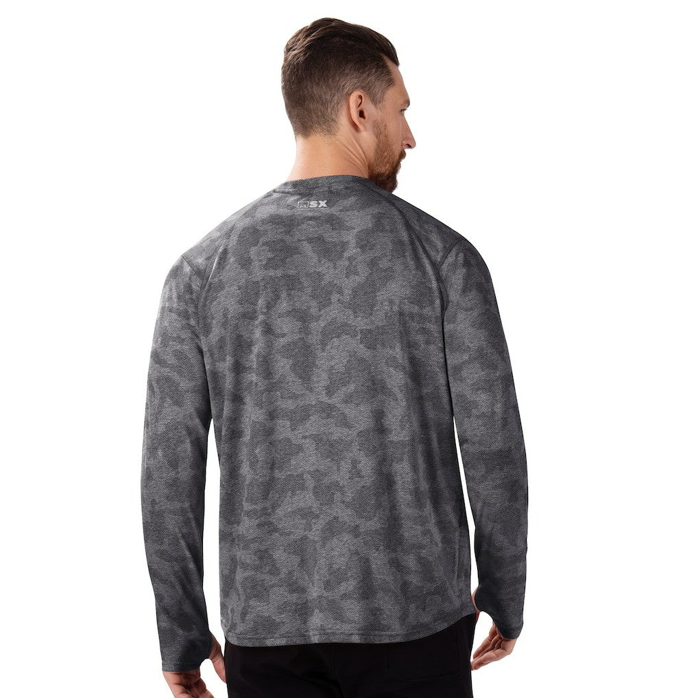 Atlanta Falcons MSX by Michael Strahan Performance Camo Long Sleeve T-Shirt Black | NFL