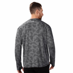 Detroit Lions MSX by Michael Strahan Performance Camo Long Sleeve T-Shirt Black | NFL