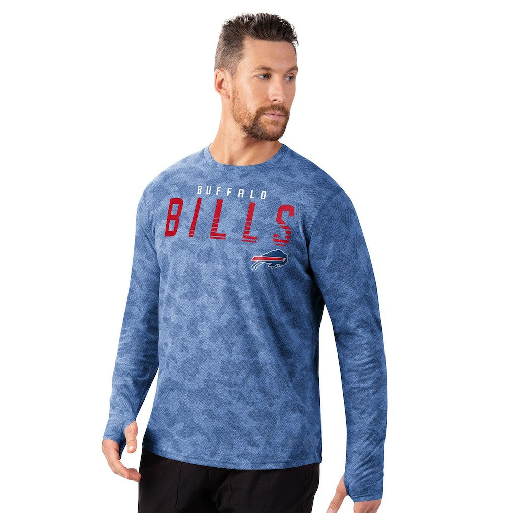 Buffalo Bills MSX by Michael Strahan Performance Camo Long Sleeve T-Shirt Royal | NFL