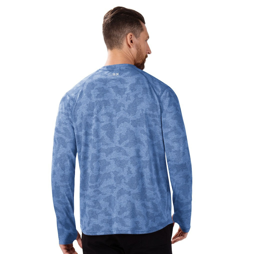 Buffalo Bills MSX by Michael Strahan Performance Camo Long Sleeve T-Shirt Royal | NFL