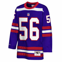 Lawrence Taylor New York Giants Youth Hockey Fashion Jersey Royal | Mitchell & Ness