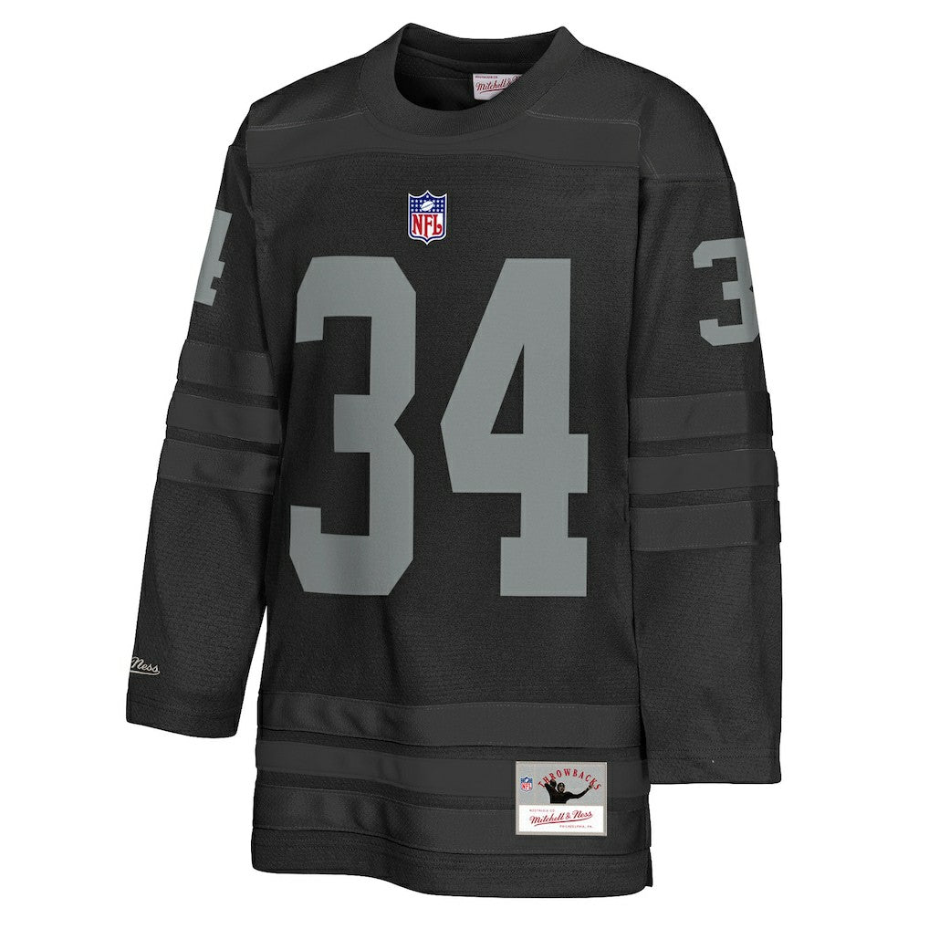Bo Jackson Las Vegas Raiders Youth Hockey Fashion Jersey Black | Mitchell & Ness