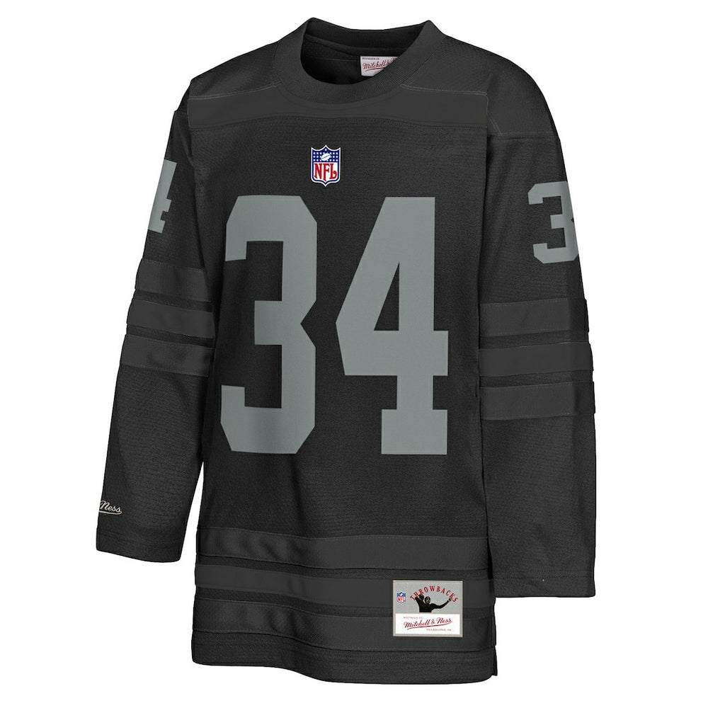 Bo Jackson Las Vegas Raiders Youth Hockey Fashion Jersey Black | Mitchell & Ness