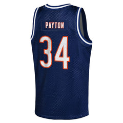 Walter Payton Chicago Bears Youth Retired Player NFL Basketball Fashion Jersey Navy | Mitchell & Ness