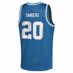 Barry Sanders Detroit Lions Youth Retired Player NFL Basketball Fashion Jersey Blue | Mitchell & Ness