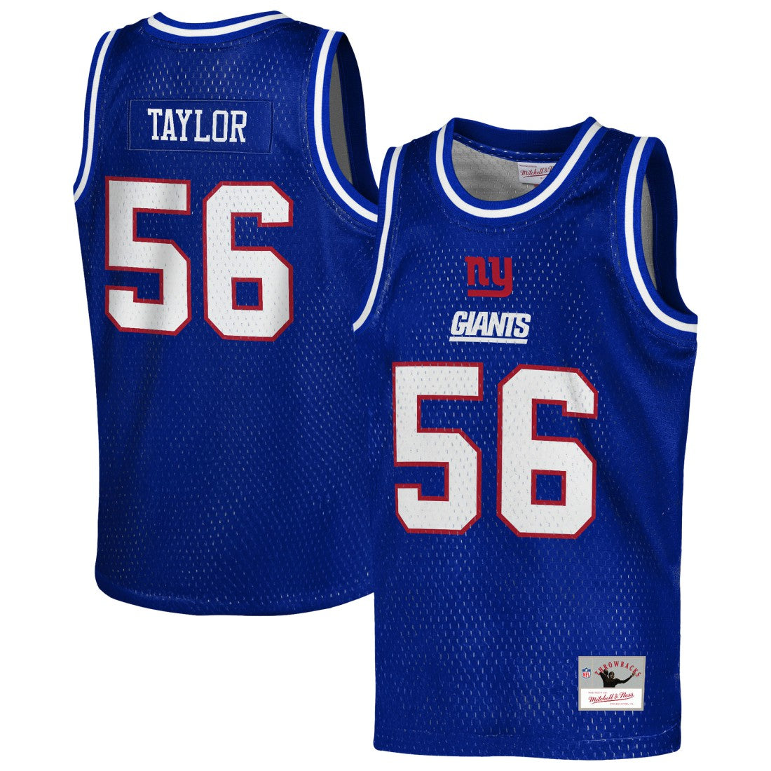 Lawrence Taylor New York Giants Youth Retired Player NFL Basketball Fashion Jersey Royal | Mitchell & Ness