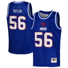 Lawrence Taylor New York Giants Youth Retired Player NFL Basketball Fashion Jersey Royal | Mitchell & Ness