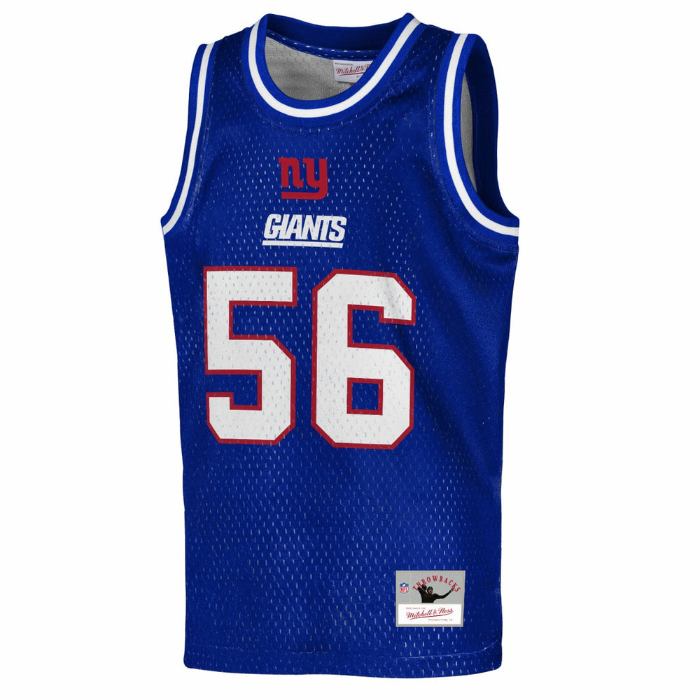 Lawrence Taylor New York Giants Youth Retired Player NFL Basketball Fashion Jersey Royal | Mitchell & Ness