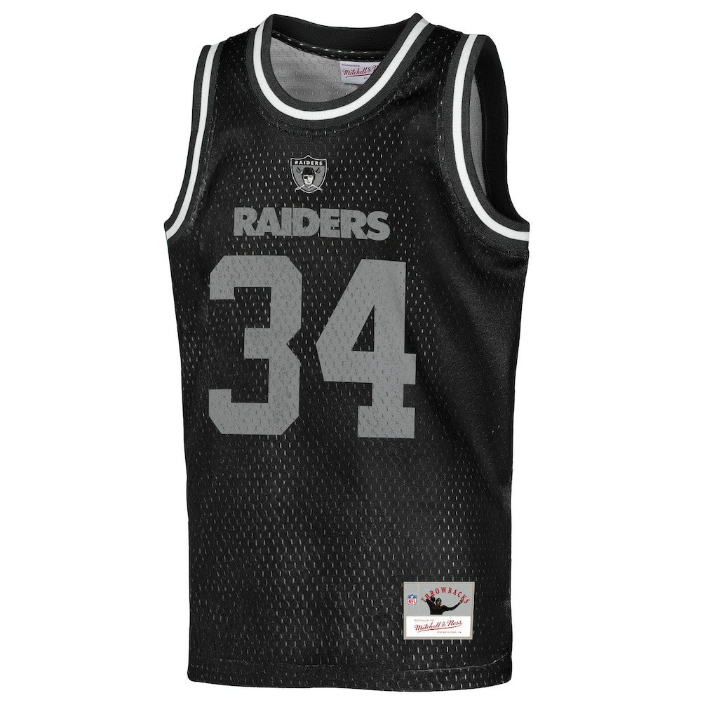 Bo Jackson Las Vegas Raiders Youth Retired Player NFL Basketball Fashion Jersey Black | Mitchell & Ness