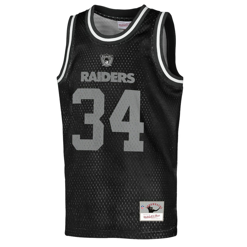 Bo Jackson Las Vegas Raiders Youth Retired Player NFL Basketball Fashion Jersey Black | Mitchell & Ness