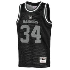 Bo Jackson Las Vegas Raiders Youth Retired Player NFL Basketball Fashion Jersey Black | Mitchell & Ness