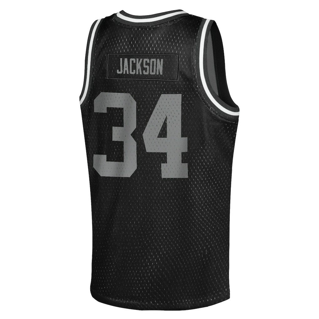 Bo Jackson Las Vegas Raiders Youth Retired Player NFL Basketball Fashion Jersey Black | Mitchell & Ness
