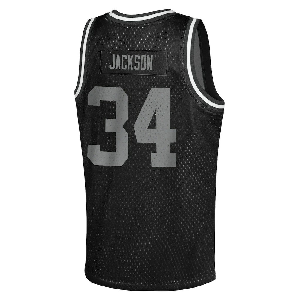 Bo Jackson Las Vegas Raiders Youth Retired Player NFL Basketball Fashion Jersey Black | Mitchell & Ness