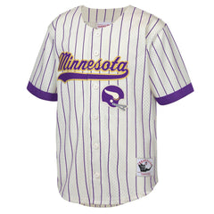 Randy Moss Minnesota Vikings Youth Retired Player Name & Number Baseball Jersey Cream | Mitchell & Ness