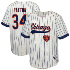 Walter Payton Chicago Bears Youth Retired Player Name & Number Baseball Jersey Cream | Mitchell & Ness