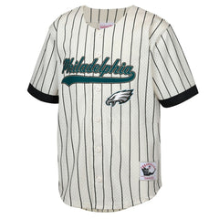 Brian Dawkins Philadelphia Eagles Youth Retired Player Name & Number Baseball Jersey Cream | Mitchell & Ness
