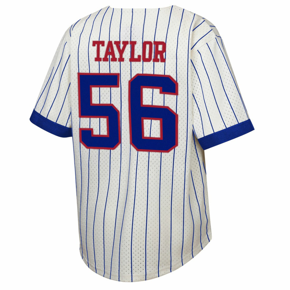 Lawrence Taylor New York Giants Youth Retired Player Name & Number Baseball Jersey Cream | Mitchell & Ness
