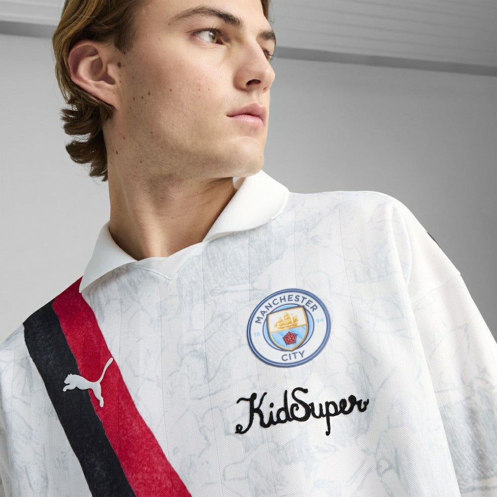 Manchester City x KidSuper 2025 FIFA Club World Cup Retro Long Sleeve T-Shirt White | Puma Online