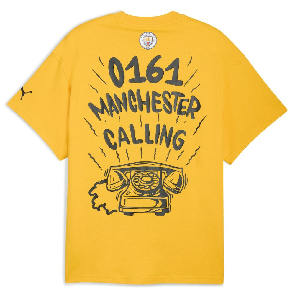 Manchester City 2025 FIFA Club World Cup Hoops T-Shirt Yellow | Puma online