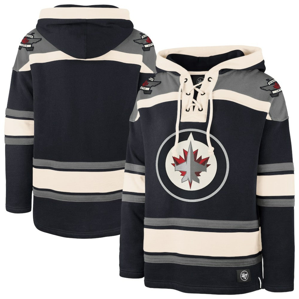 Winnipeg Jets '47 Superior Lacer Hoodie - Navy - NHL