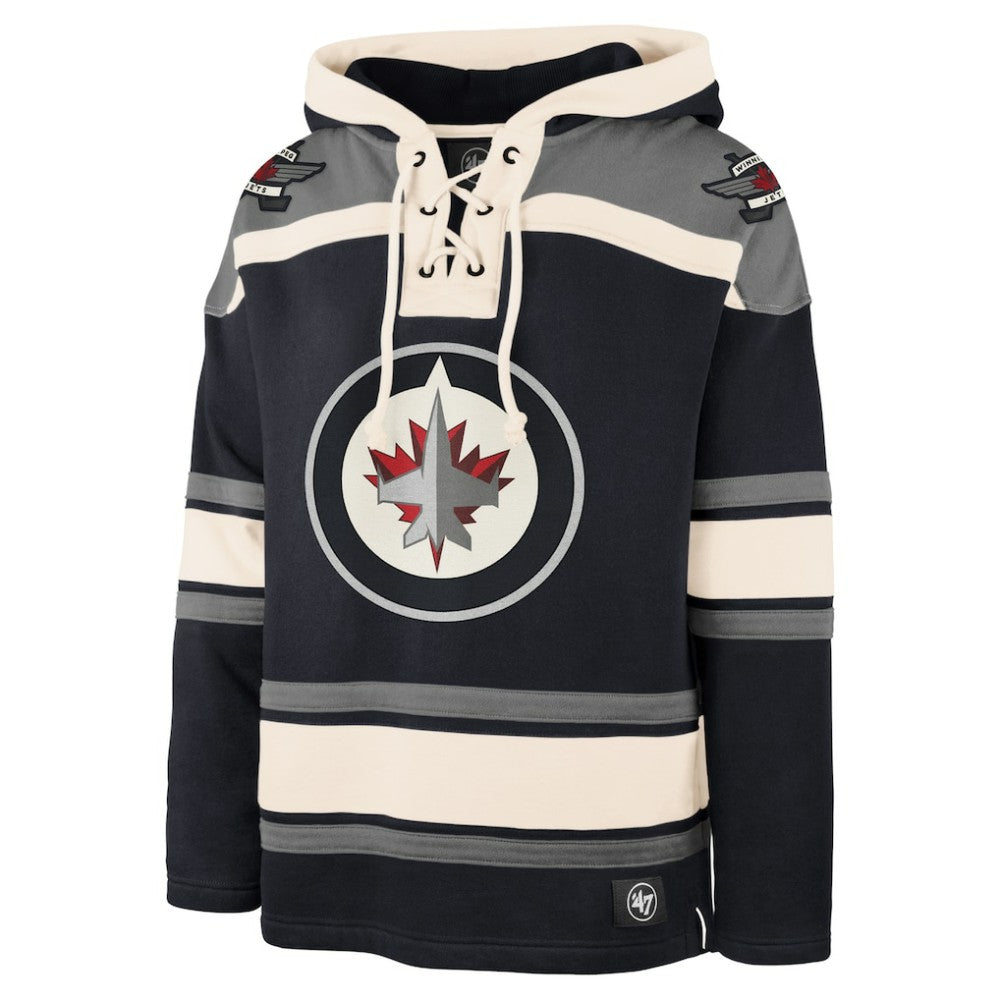 Winnipeg Jets '47 Superior Lacer Hoodie - Navy - NHL