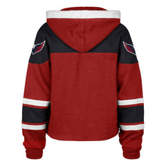 Washington Capitals '47 Women's Cropped Lacer Hoodie - Red - NHL