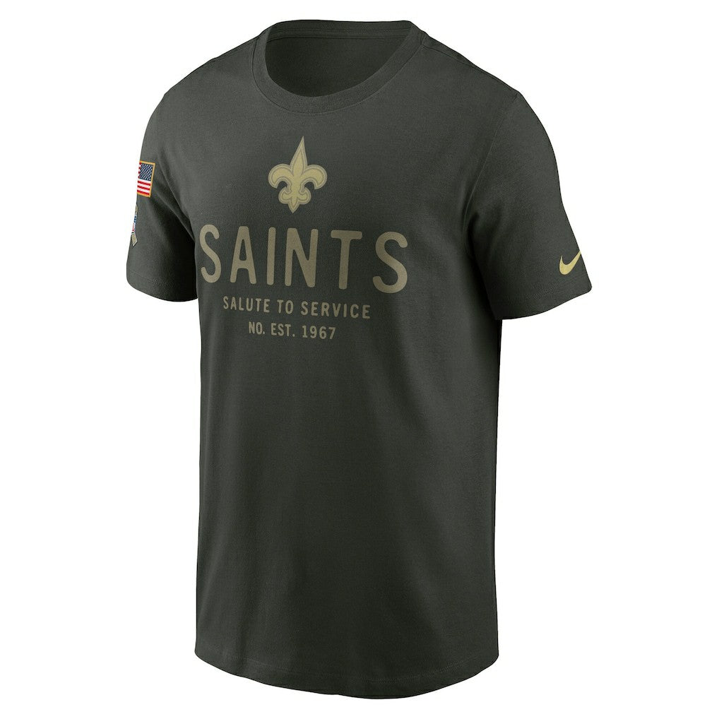 New Orleans Saints 2025 Salute to Service Sideline Primary Edge Dri-FIT T-Shirt Forest Green | Nike for Sale