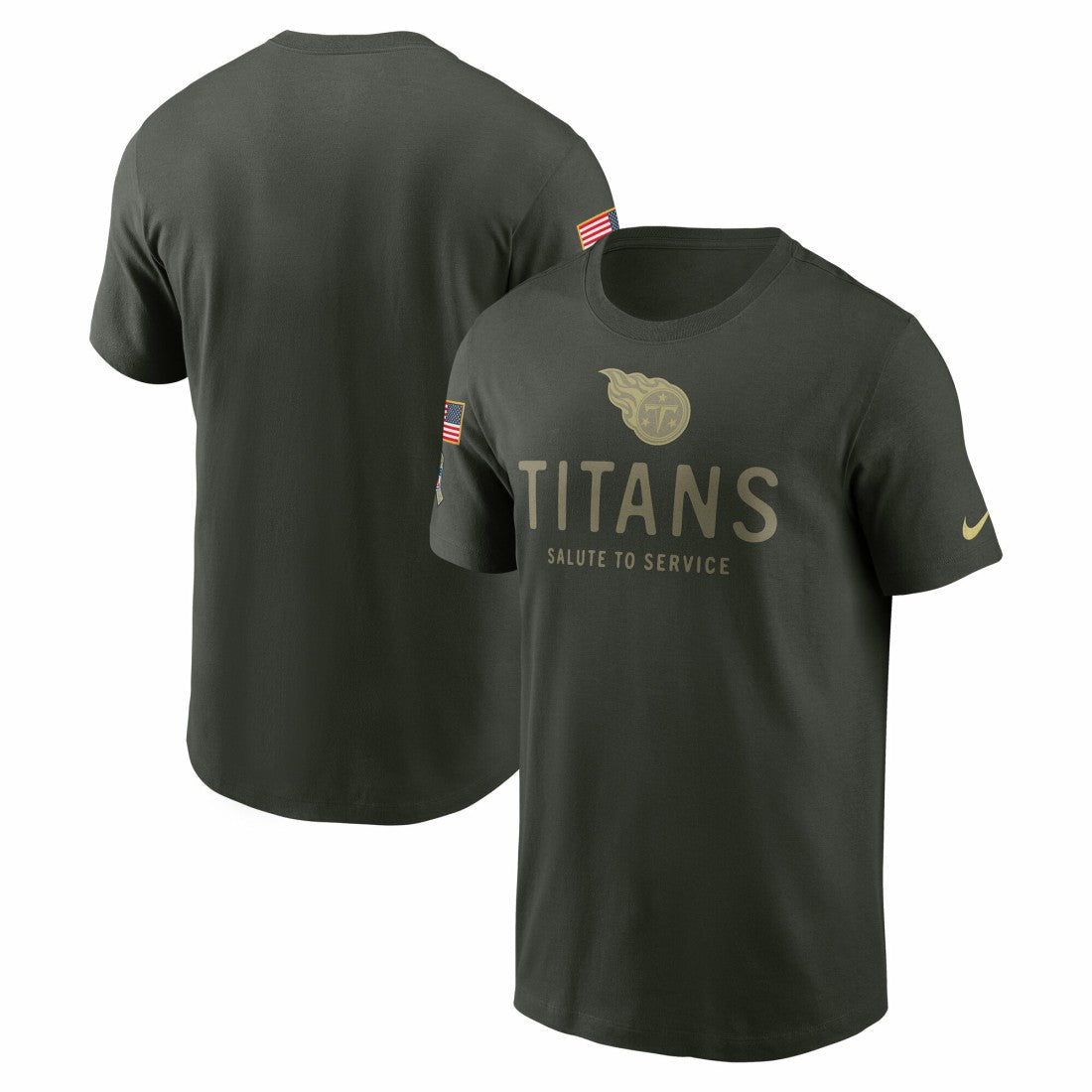 Tennessee Titans 2025 Salute to Service Sideline Primary Edge Dri-FIT T-Shirt Forest Green | Nike for Sale