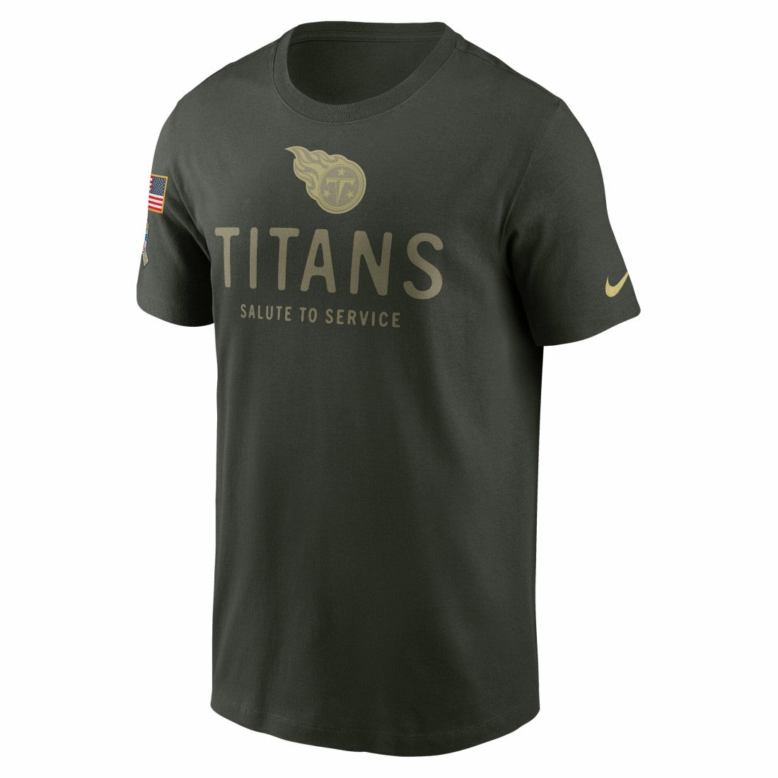 Tennessee Titans 2025 Salute to Service Sideline Primary Edge Dri-FIT T-Shirt Forest Green | Nike for Sale