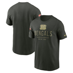 Cincinnati Bengals 2025 Salute to Service Sideline Primary Edge Dri-FIT T-Shirt Forest Green | Nike for Sale